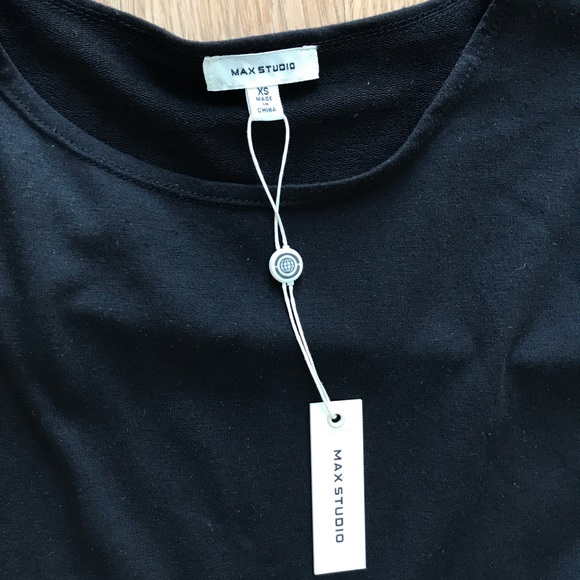 Max Studio BLACK Peplum Long sleeve shirt - Picture 4 of 7